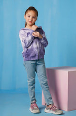 Sprinkles Kids Winter Collection Terry Cloth Zip Up Hoodie – Purple