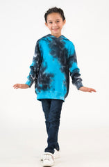 Sprinkles Kids Winter Collection Tie Dye Dipped Hoodie – Blue