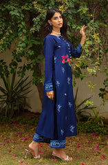 Muse Embroidered 2 Pc Pret Collection By TNG Store D-07 Twilight Dark Blue