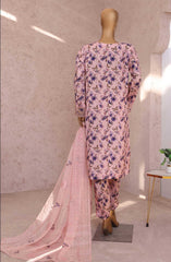 HZ Vogue Unstitched Raw Silk Embroidered Collection D-1089