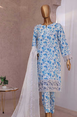 HZ Vogue Unstitched Raw Silk Embroidered Collection D-1091