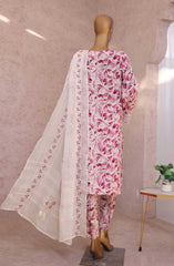 HZ Vogue Unstitched Raw Silk Embroidered Collection D-1112