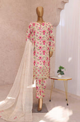 HZ Vogue Unstitched Raw Silk Embroidered Collection D-1115