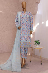 HZ Vogue Unstitched Raw Silk Embroidered Collection D-1116