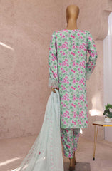 HZ Vogue Unstitched Raw Silk Embroidered Collection D-1117