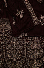 Royal Vibes Embroidered Velvet Shawl Collection by Alkarim D-5120 F