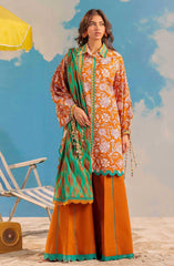 Tropical Horizons 3 PC Unstitched Collection Drop 01 By Bonanza Satrangi D-3011