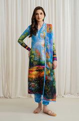 Zarif Printed Georgette Silk Collection 2024 D-11 GEORGIA