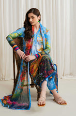 Zarif Printed Georgette Silk Collection 2024 D-11 GEORGIA