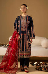 Ishq Festive Lawn Collection By Minha D-09 Zarya