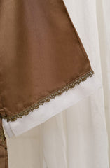 Artistic wear Pret Collection D-04 chikankari chocolate brown