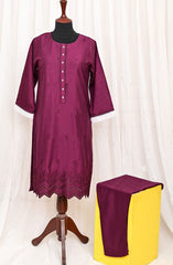 Artistic wear Pret Collection D-05 chikankari plum