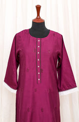 Artistic wear Pret Collection D-05 chikankari plum