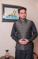 Real Image Mens Waist Coat and Prince Coat Collection D-wp159