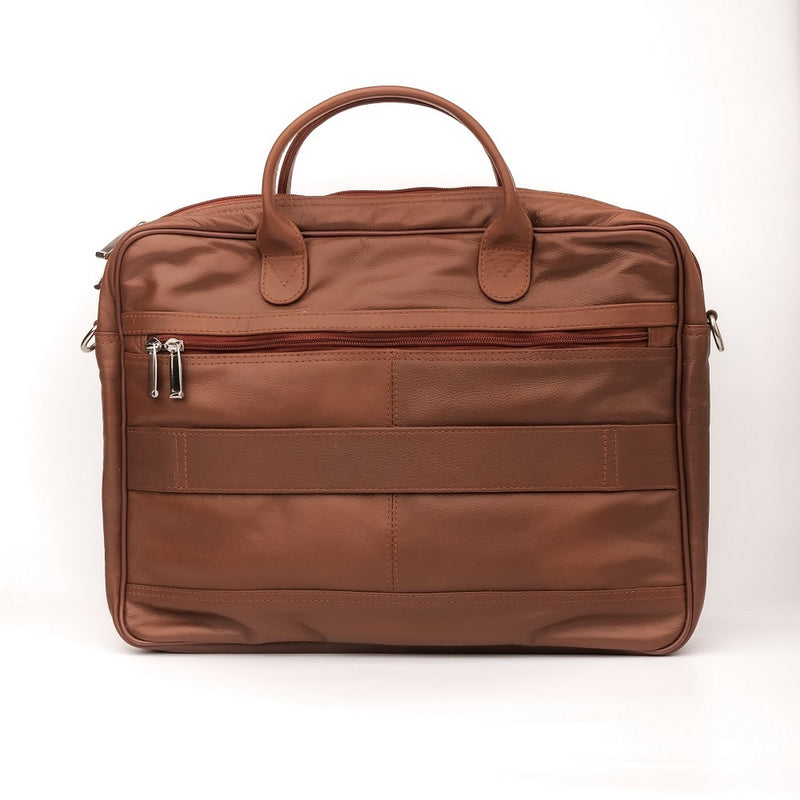 Leather Backpacks By JILD Executive Leather Laptop Bag-Tan