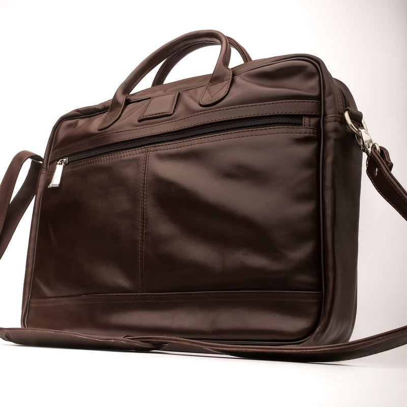Leather Backpacks By JILD Executive Leather Laptop Bag-Brown