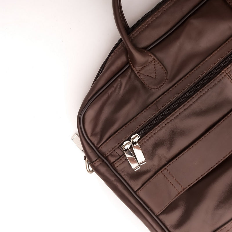 Leather Backpacks By JILD Executive Leather Laptop Bag-Brown