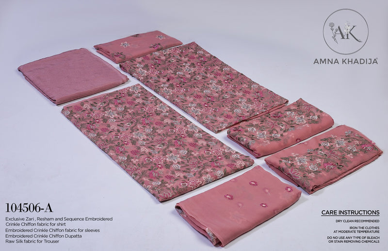 Crinkle Chiffon Collection by Amna Khadija 104506 A