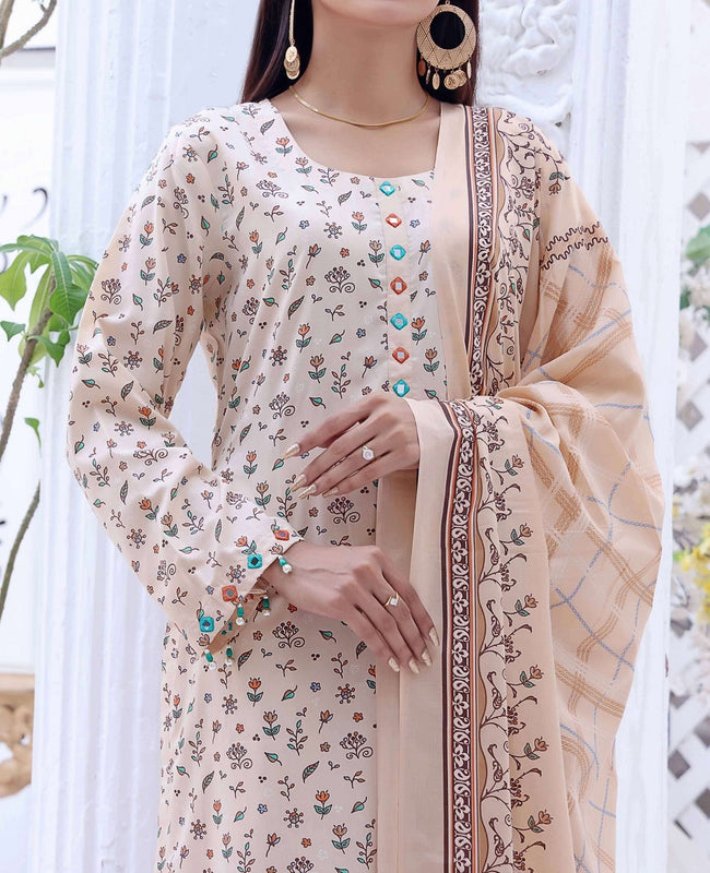 Wrinkle Free Print Collection Vol 13 By Amna Khadija 1077 A