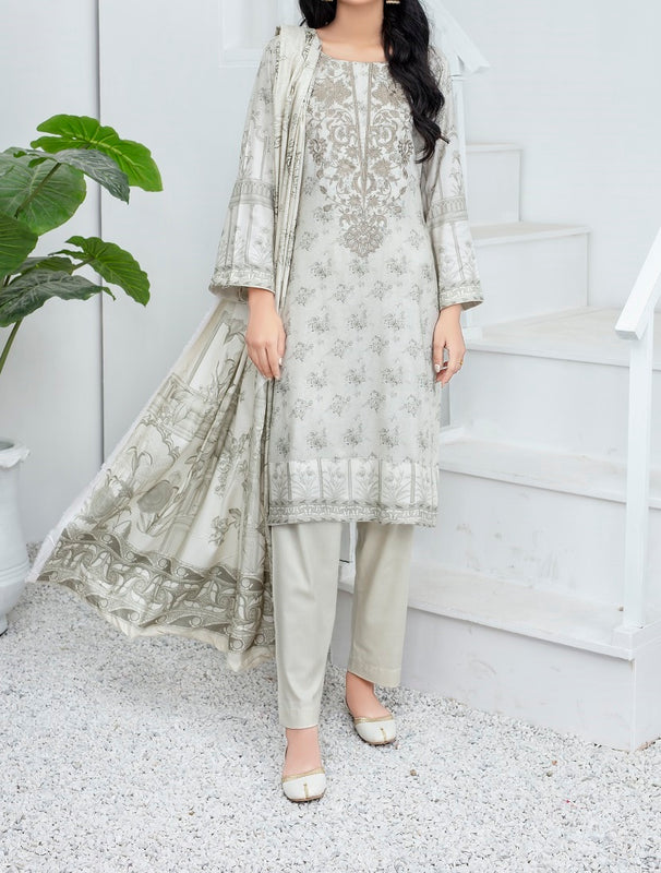 Ghazal Digital Embroidered Wool Collection by Amna khadija AGD 01
