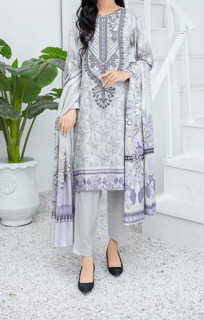 Ghazal Digital Embroidered Wool Collection by Amna khadija AGD 02