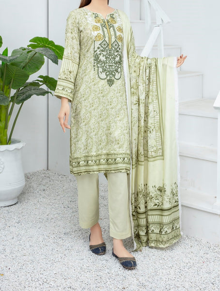 Ghazal Digital Embroidered Wool Collection by Amna khadija AGD 04