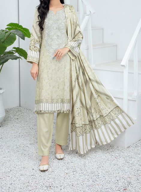 Ghazal Digital Embroidered Wool Collection by Amna khadija AGD 06