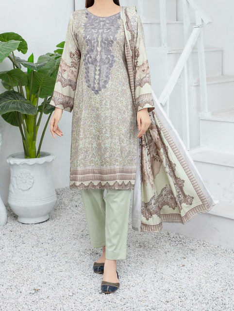 Ghazal Digital Embroidered Wool Collection by Amna khadija AGD 09