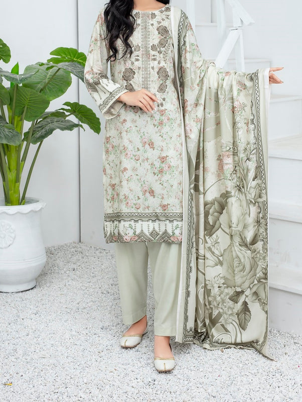 Ghazal Digital Embroidered Wool Collection by Amna khadija AGD 10