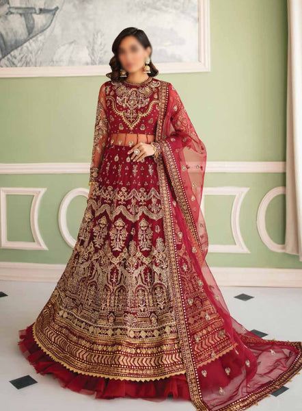 Afrozeh La Fuchsia Luxury Chiffon 2023 ALF V1 01 NORAH