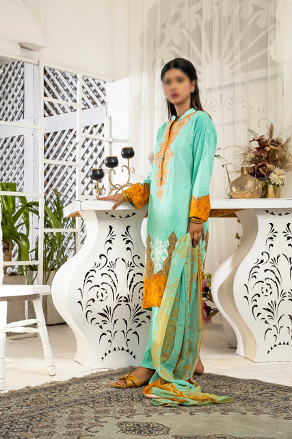 Asian Women Embroidered Collection Vol 3  By Amna Khadija AW 32