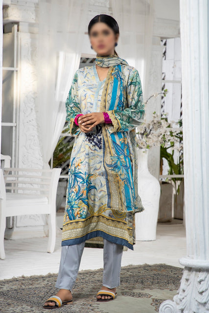 Asian Women Embroidered Collection Vol 3  By Amna Khadija AW 34