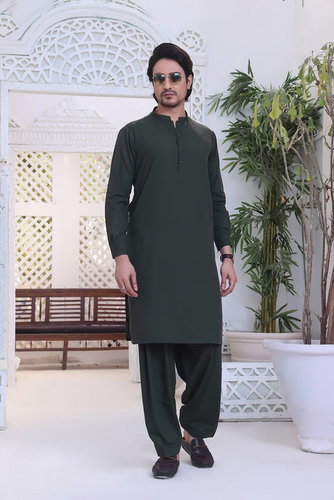 TGM Eid Waist Coats 3 pcs Collection Basil Green