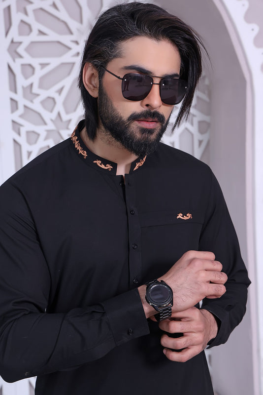 TGM Kameez Shalwar Suit Eid Collection Black Panther