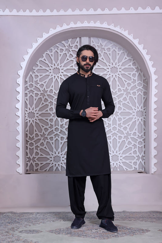 TGM Kameez Shalwar Suit Eid Collection Black Panther