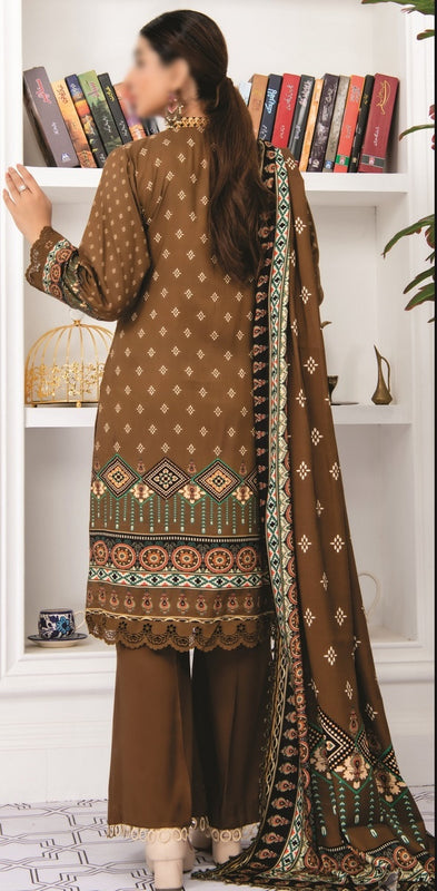 Amna Khadija Creation Digital Printed and Embroidered Linen Collection CDP 09