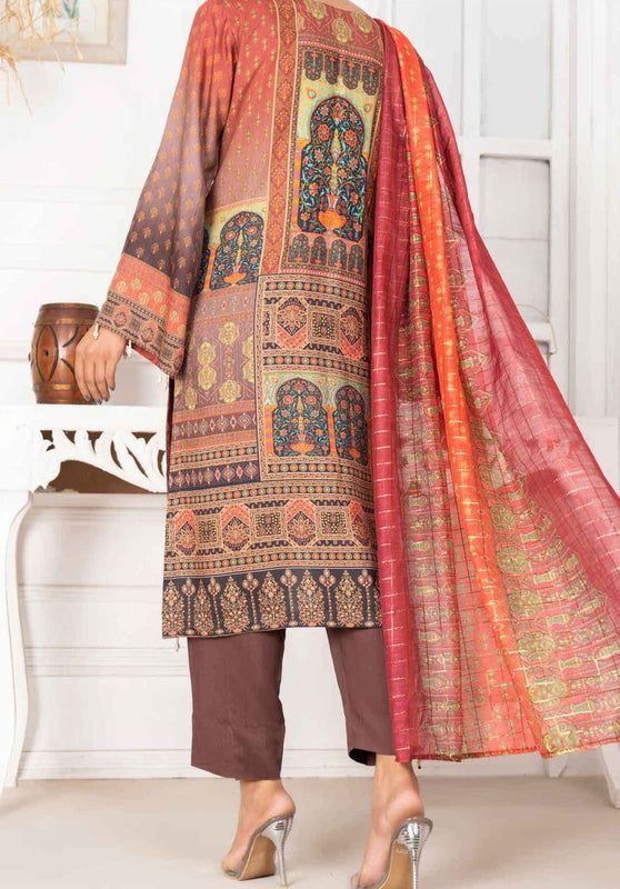Amna Khadija Chandni Viscose Digital Printed with Schiffly Embroidery Collection CVD 01