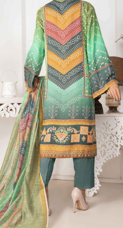 Amna Khadija Chandni Viscose Digital Printed with Schiffly Embroidery Collection CVD 09