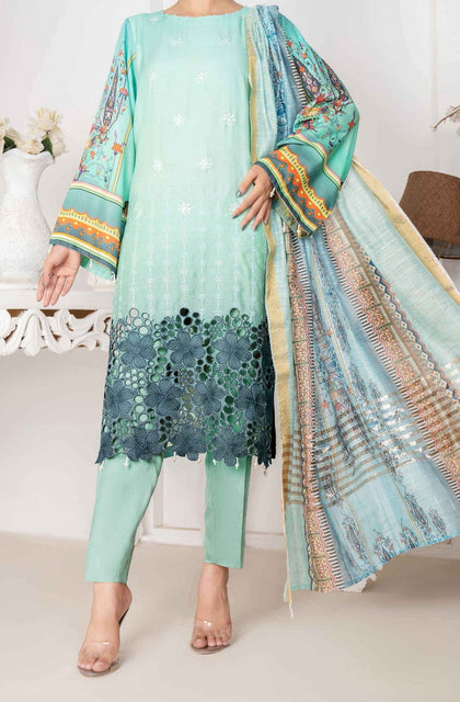 Amna Khadija Chandni Viscose Digital Printed with Schiffly Embroidery Collection CVD 10