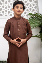 Exclusive Kids Shalwar Kameez Collection Vol 02 D 01 Brown Blended