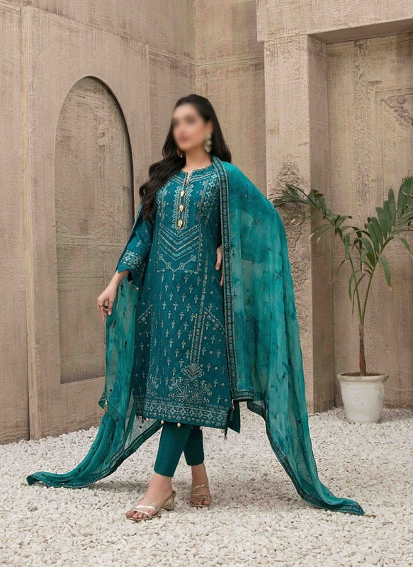 ZYLAH Embroidered Lawn Shirt - Fancy Dupatta Collection 2023 D 8520