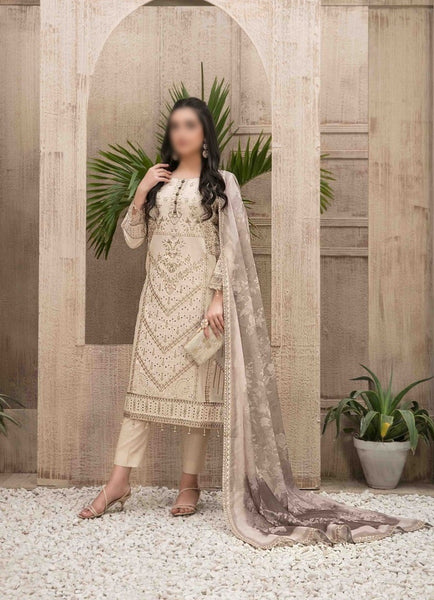 ZYLAH Embroidered Lawn Shirt - Fancy Dupatta Collection 2023 D 8526