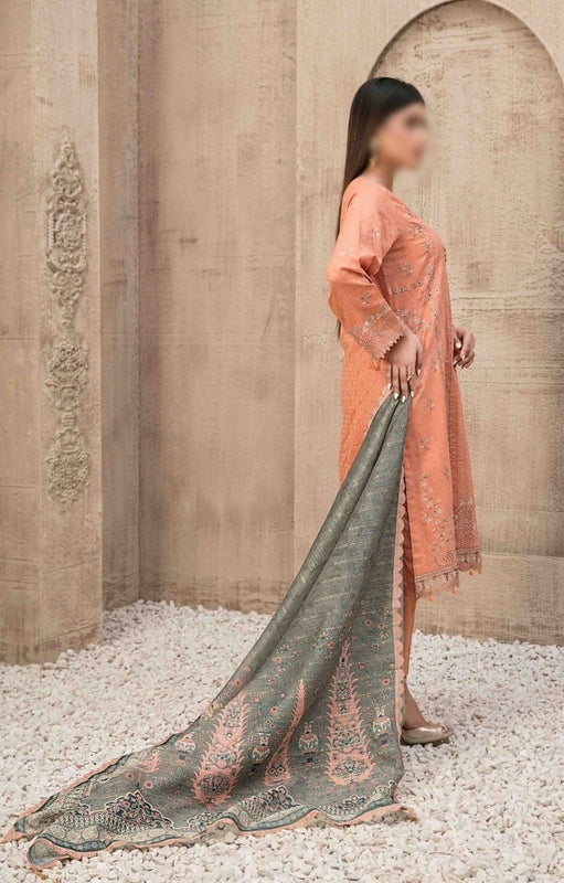 ZYLAH Embroidered Lawn Shirt - Fancy Dupatta Collection 2023 D 8528
