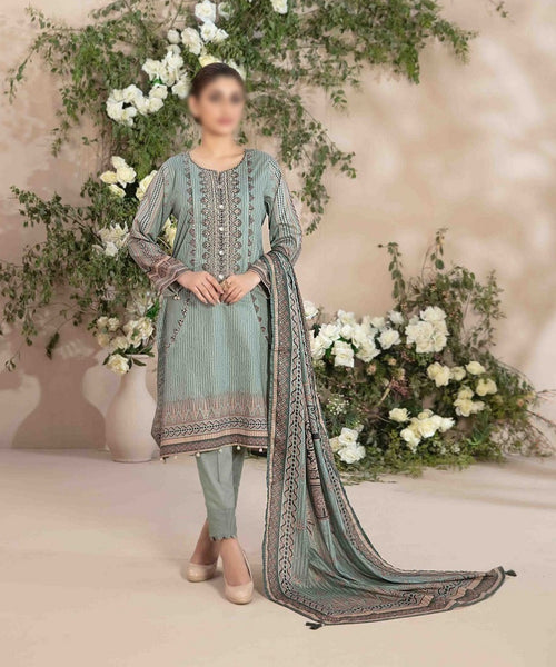 ALYANA Embroidered Digital Printed Lawn Shirt - Lawn Dupatta Collection 2023 D 8542