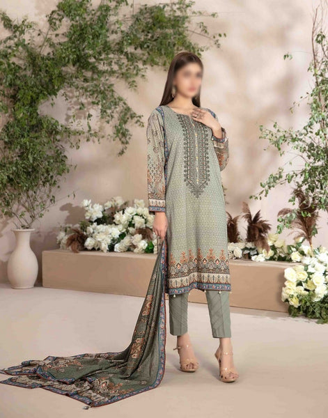 ALYANA Embroidered Digital Printed Lawn Shirt - Lawn Dupatta Collection 2023 D 8544