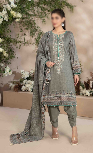 ALYANA Embroidered Digital Printed Lawn Shirt - Lawn Dupatta Collection 2023 D 8547