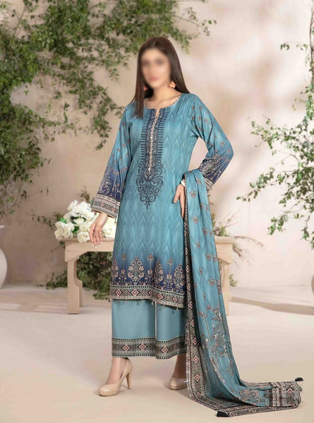 ALYANA Embroidered Digital Printed Lawn Shirt - Lawn Dupatta Collection 2023 D 8548
