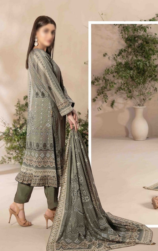 ALYANA Embroidered Digital Printed Lawn Shirt - Lawn Dupatta Collection 2023 D 8549