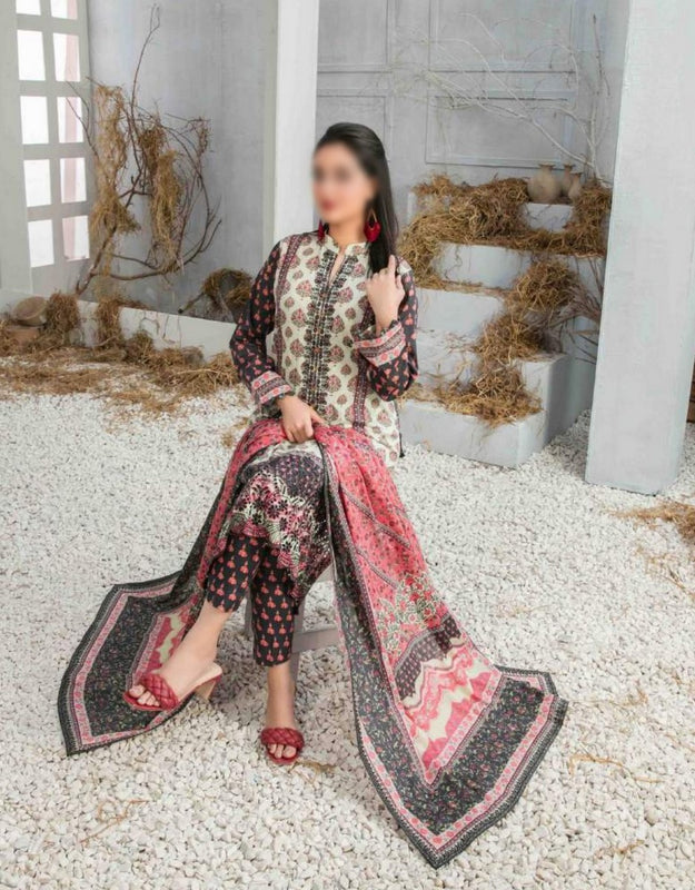 Freya Embroidered Lawn Collection By Tawakkal Fabrics D 8640