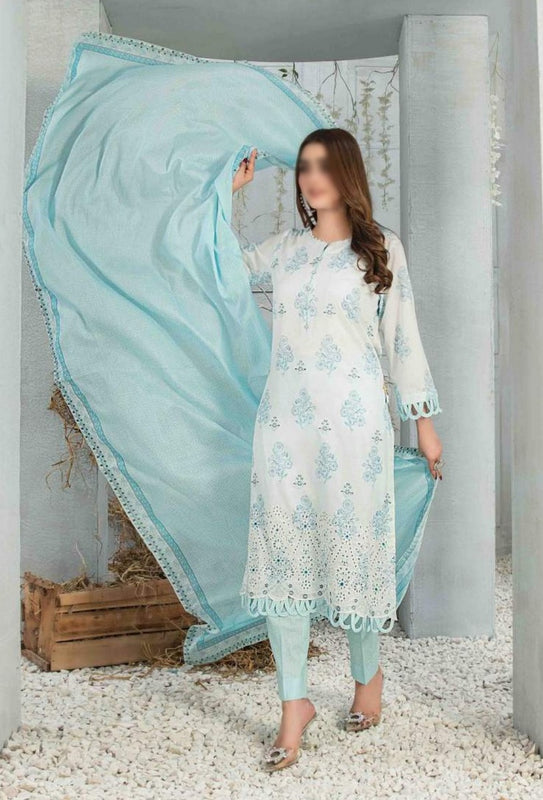 Freya Embroidered Lawn Collection By Tawakkal Fabrics D 8643
